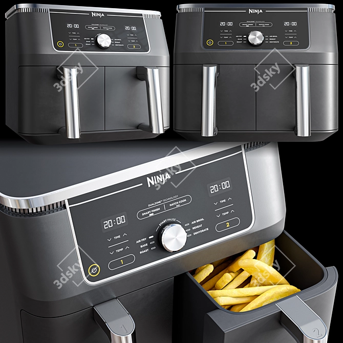 Ninja Air Fryer Bundle Pack 3D model image 4