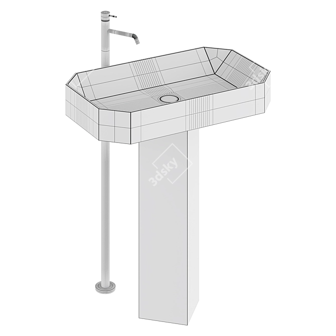 Ex.t ORIGAMI Basin 3D model image 3