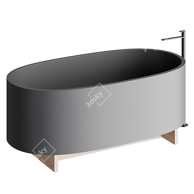 Modern Ex.t BEAM Bathtub 3D model image 2