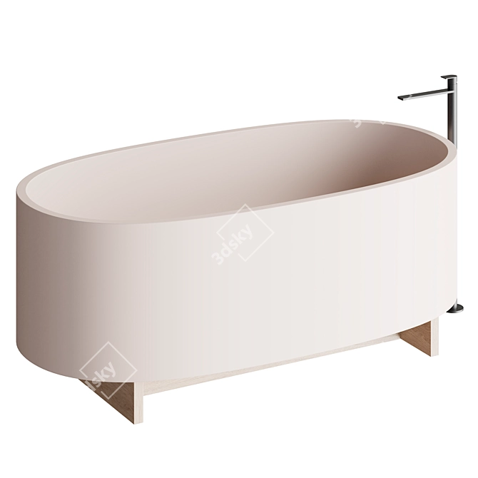 Modern Ex.t BEAM Bathtub 3D model image 3