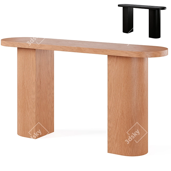 Sleek Catalina Console by Interior Secrets 3D model image 1