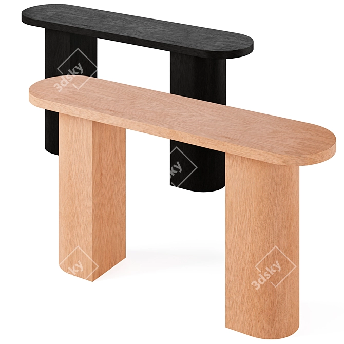 Sleek Catalina Console by Interior Secrets 3D model image 4