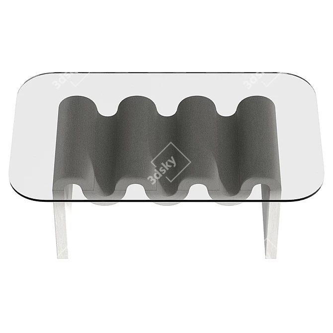 Modern Aria Coffee Table: 60.9x101.6x41.4cm 3D model image 3