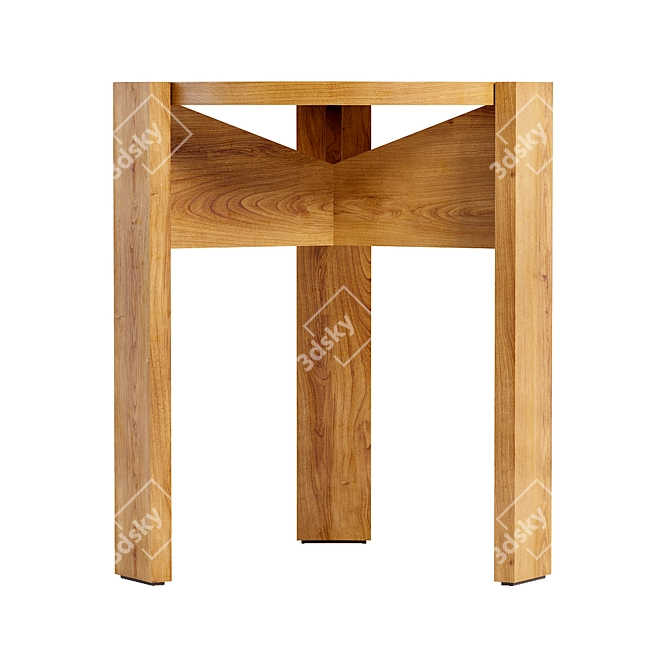 Sleek Kino Stool Ash Deal 3D model image 4