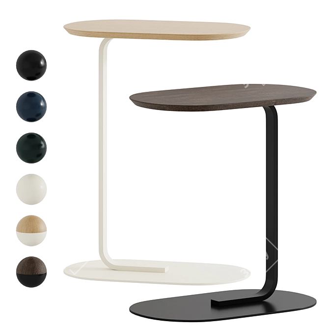 Modern Relate Side Table: 3D-Ready 3D model image 1