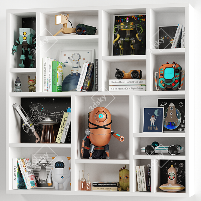 Sci-Fi Children Room Set 3D model image 2