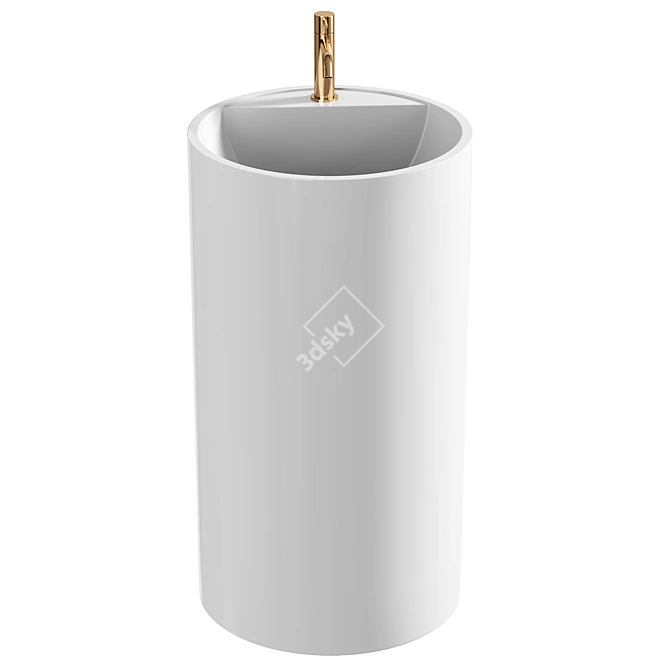 Cosmo Mirasoft Washbasin 3D model image 2