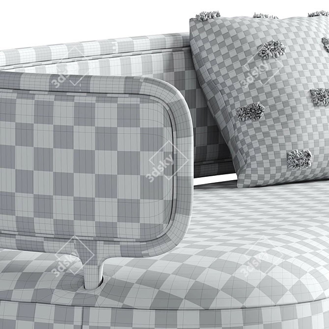 Studioilse Linen Sofa Eclectic Home 3D model image 6