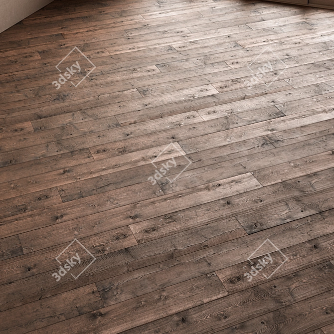 CoronaMultiMap Oak Parquet Flooring 3D model image 8