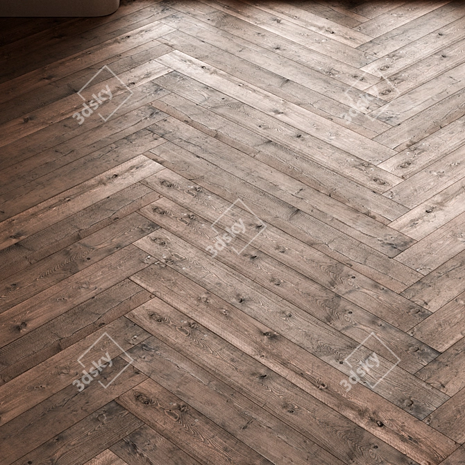 CoronaMultiMap Oak Parquet Flooring 3D model image 10