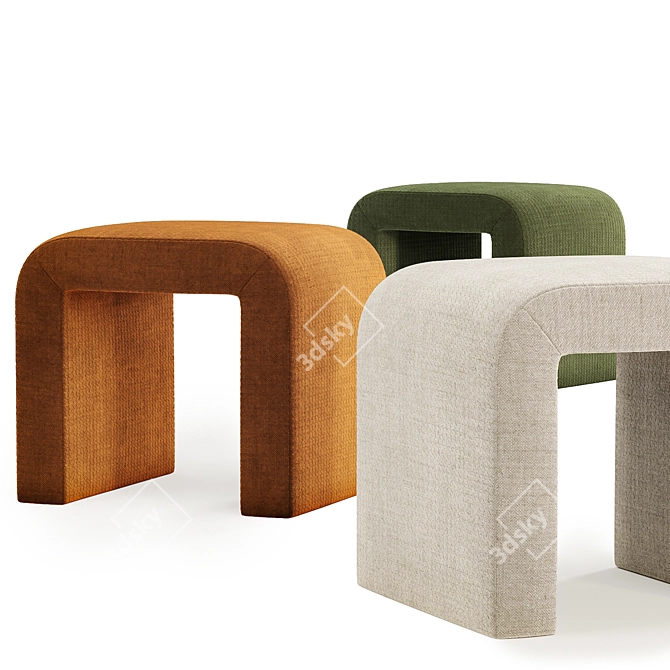 Translated Description: Sophia Deluxe Curved Upholstered Ottoman Bench available in a set of 3 different colors.


Sophia Curved Ottoman Bench Collection 3D model image 2