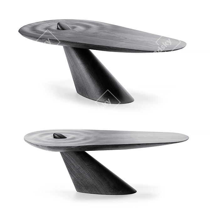 Modern Wave Table by Manner 3D model image 1