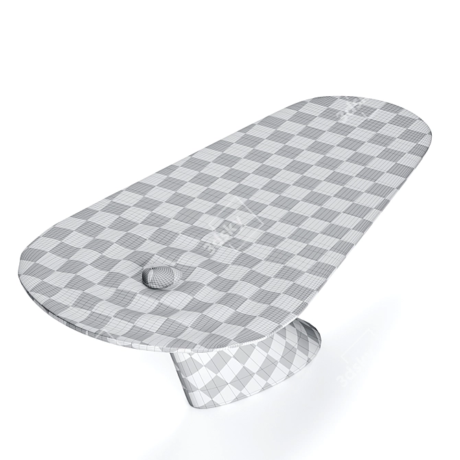 Modern Wave Table by Manner 3D model image 4