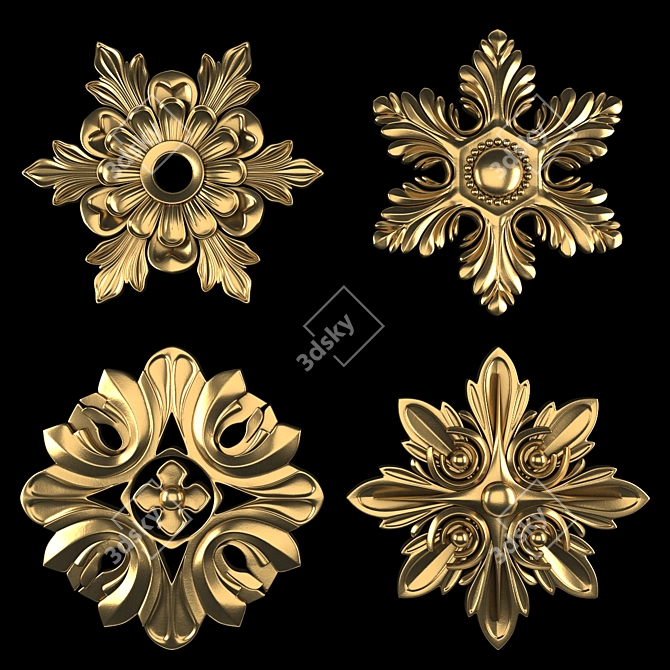 Ornament Design Pack 21 3D model image 1