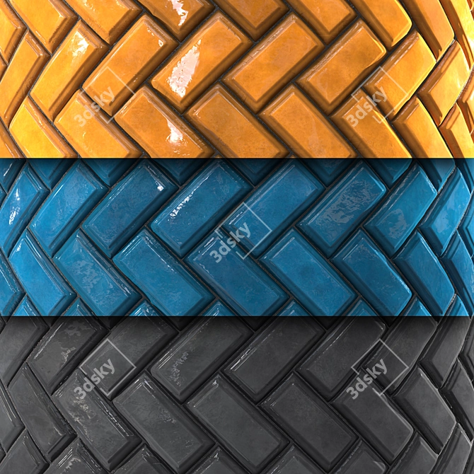 Ceramic Kitchen Tile PBR Textures 3D model image 3