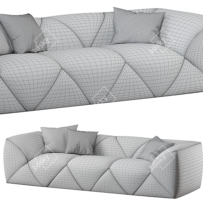 Modern Quarry Sofa 2014 Collection 3D model image 3