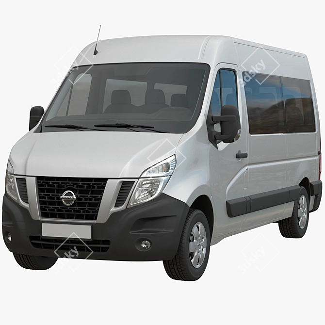 Nissan NV400 Minibus Models Pack 3D model image 2