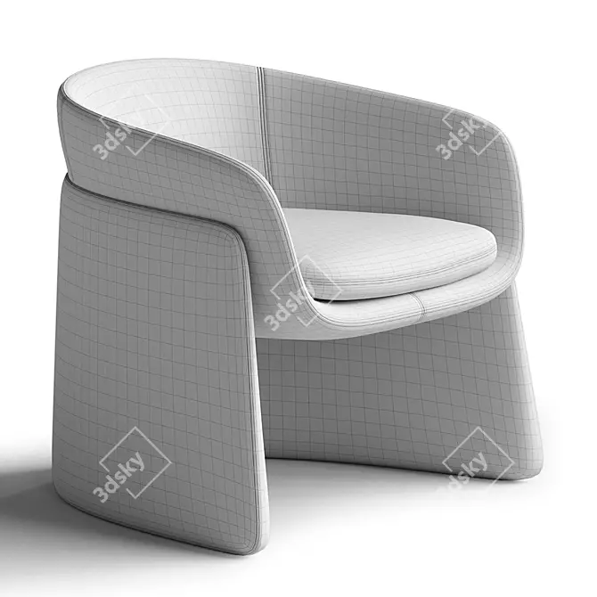 Modern Model Chair 3D Render 3D model image 4