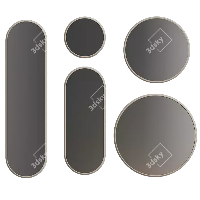 Primo Collection MDF Mirror 3D model image 5