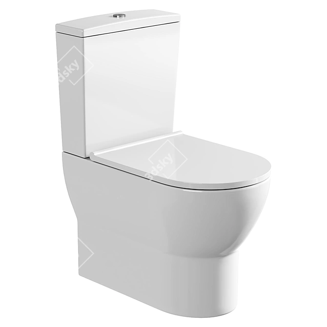 DIWO Elista Compact Toilet 3D model image 1