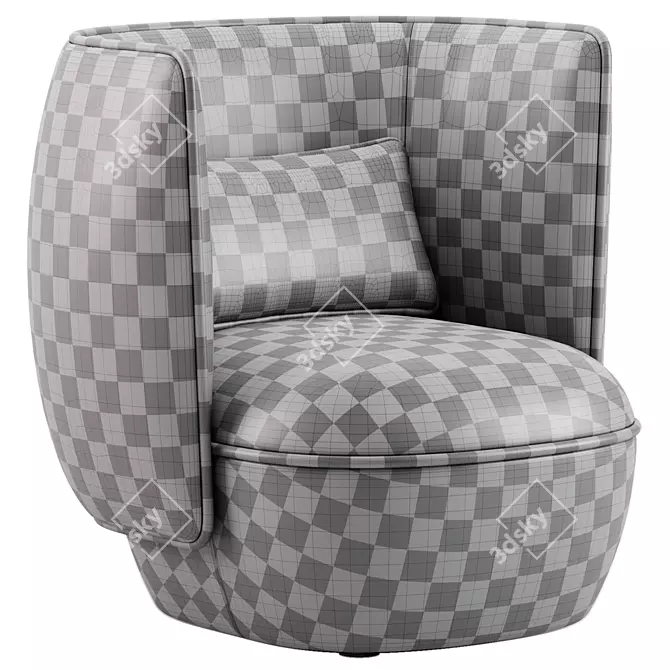 Luxury Nebula Armchair Trussardi Casa 3D model image 3