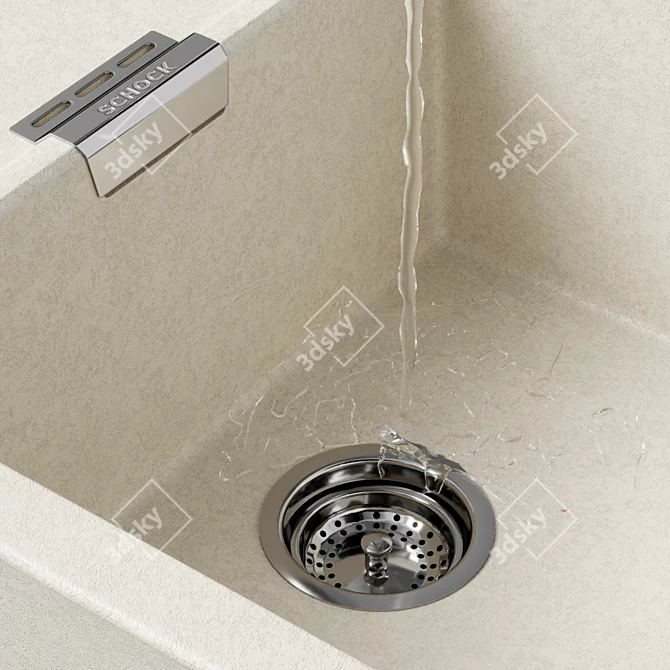 Customizable ETON 50D Sink & Skiron Mixer 3D model image 4