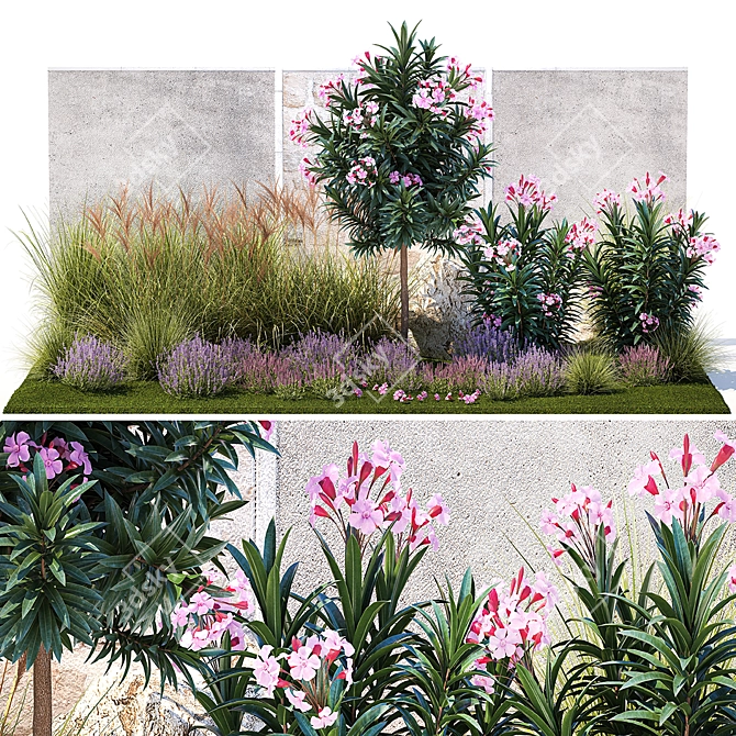 Urban Oasis Collection: Plants & Trees Set 3D model image 1