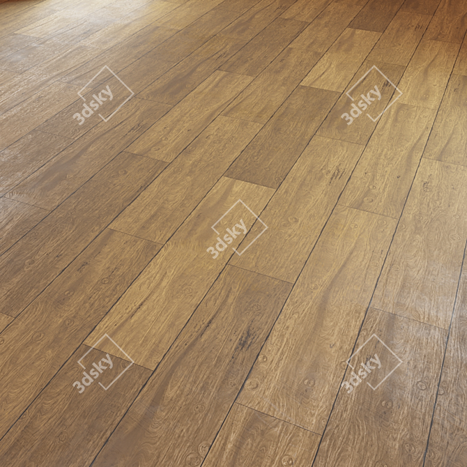 PBR Wood Texture Set 01 3D model image 1