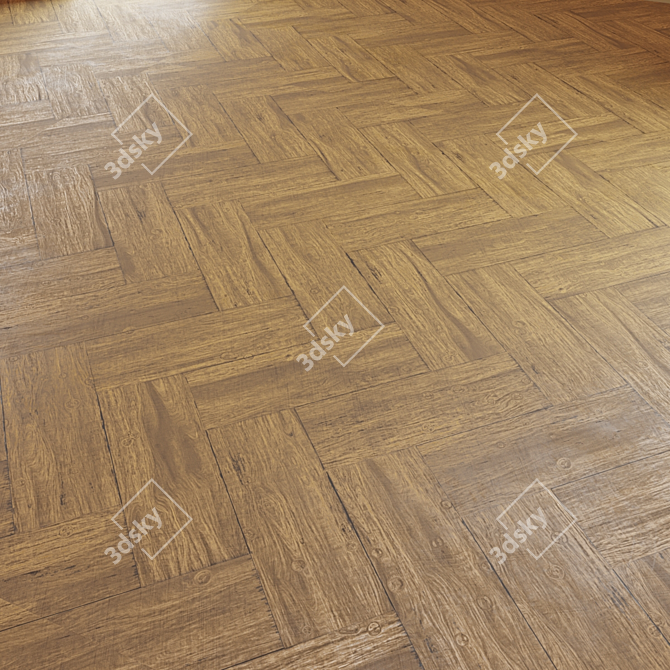 PBR Wood Texture Set 01 3D model image 3