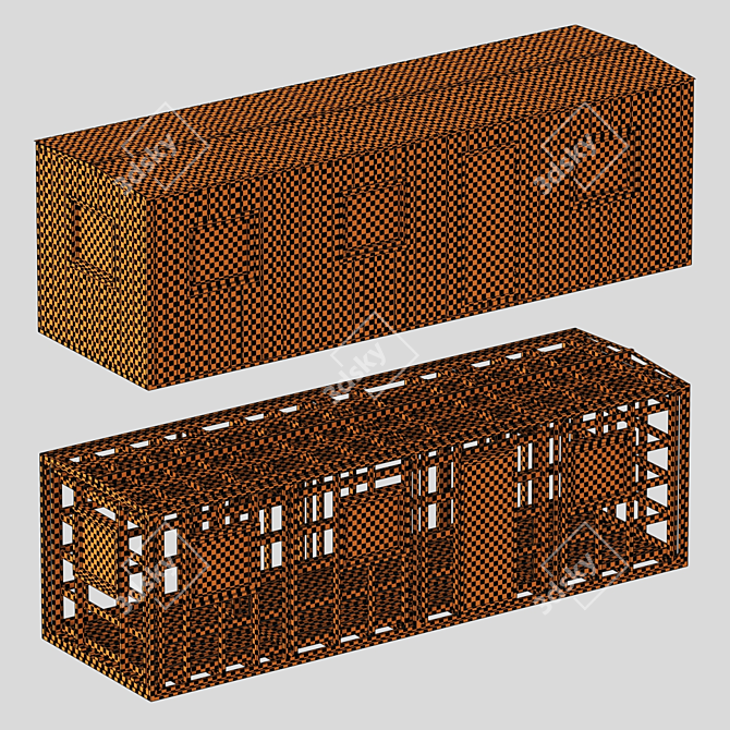 Textured Polygon House Model 3D model image 7