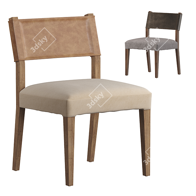 Winchester Beige Dining Chair 2014 3D model image 1