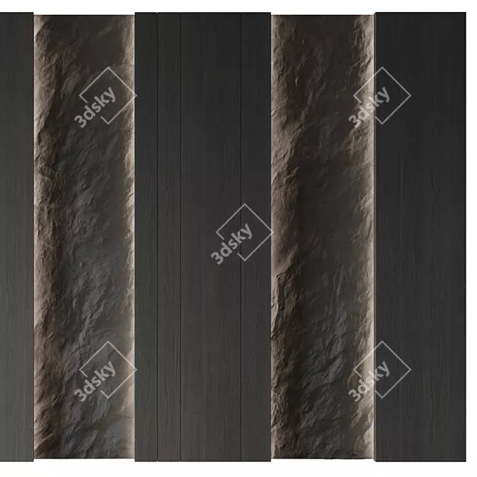 Stone Decor Wall Panel 3D model image 7