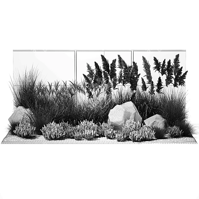 Landscape Plant Collection: Silverberry, Olive, Berberis, Thuja, Hydrangea 3D model image 7