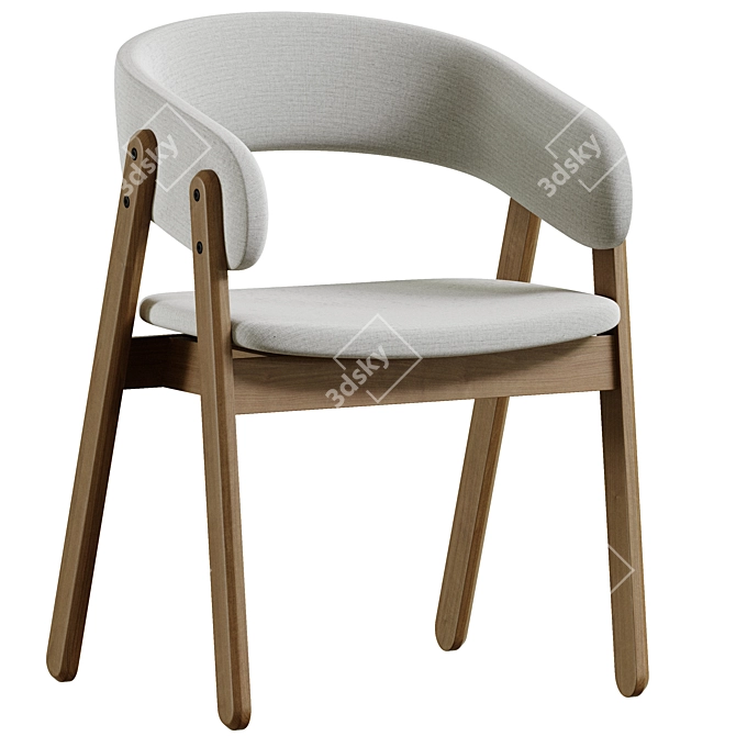 Delvin Soft Chair, Elegant and Comfortable 3D model image 8