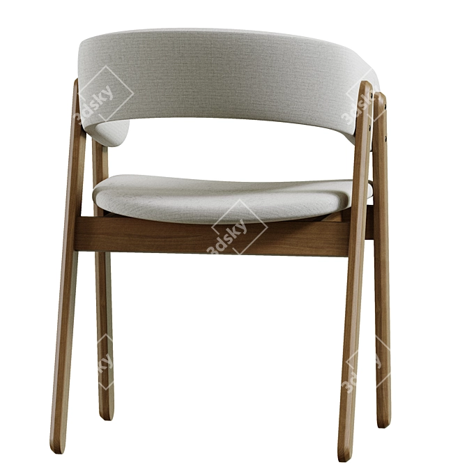 Delvin Soft Chair, Elegant and Comfortable 3D model image 9