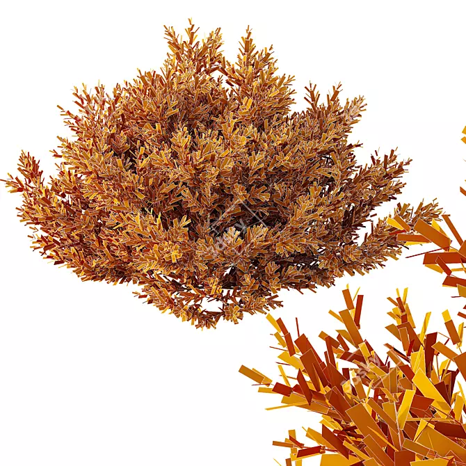 Dwarf Olive Bush 3D Models 3D model image 5