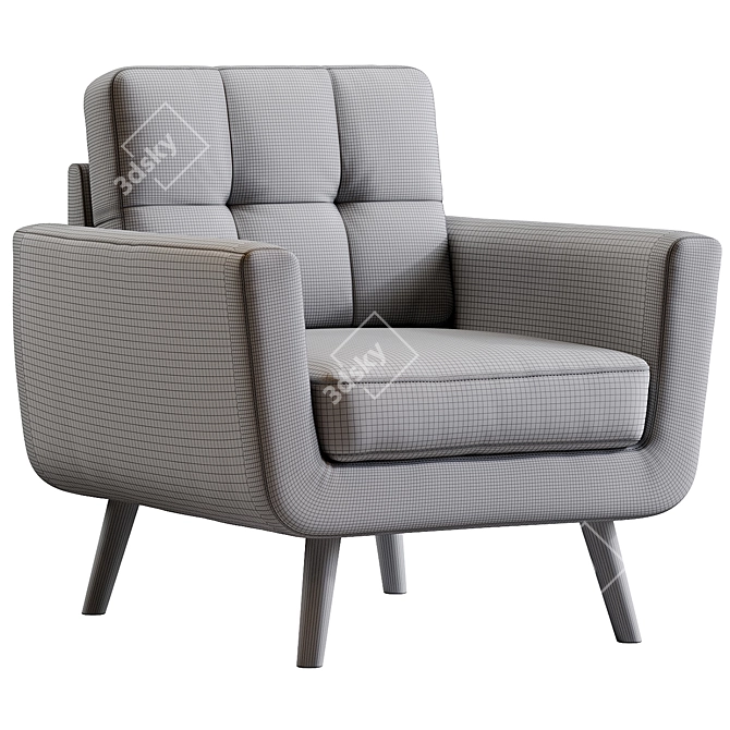 Tbfit Linen Accent Chair, 2016 3D model image 7