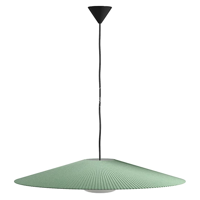 Modern UV-Mapped Pendant Lamp 3D model image 4