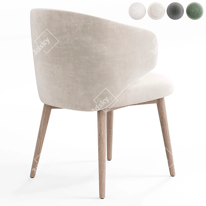 Modern Fargo Chair Design - Skdesign 3D model image 2