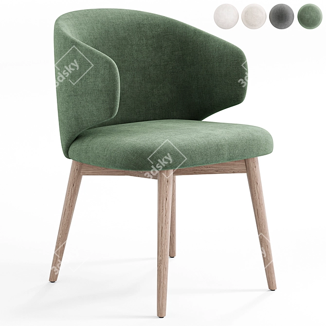 Modern Fargo Chair Design - Skdesign 3D model image 4