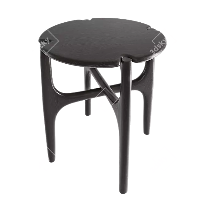 Modern Round Wall Coffee Table 3D model image 3