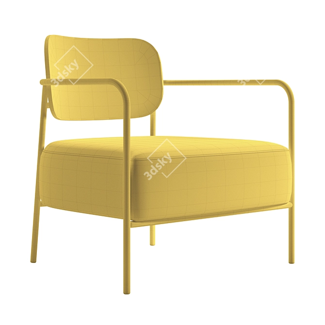 Elegant MELT Armchair 3D model image 3