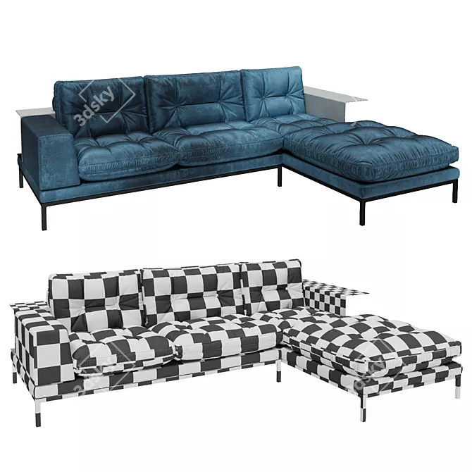 Toscana Modular Sofa with Storage 3D model image 2