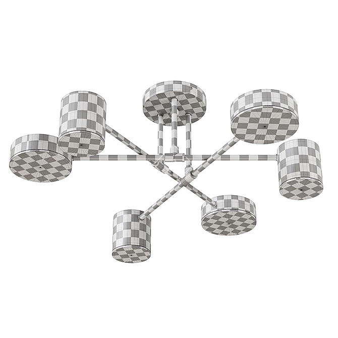 Modern LED Ceiling Chandelier Caligini 3D model image 4