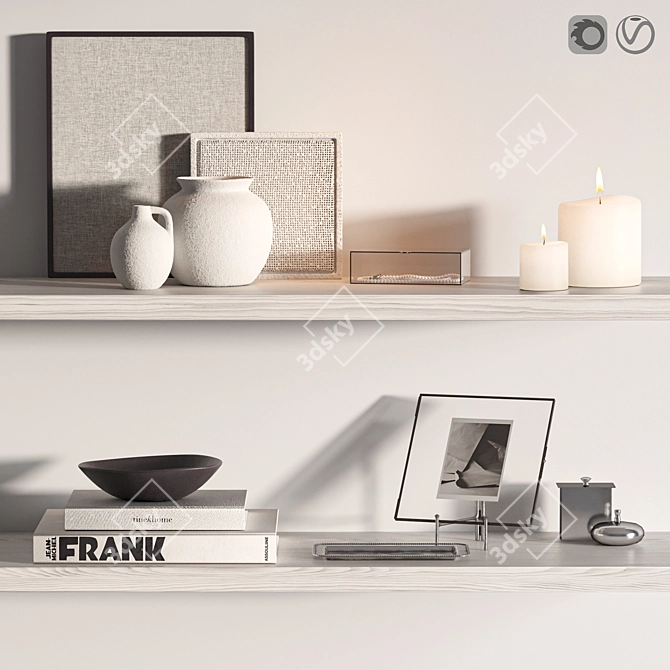 Chic Decor Set by Zara 3D model image 3