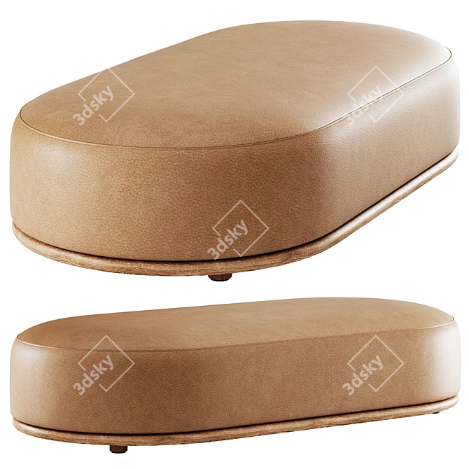 Aesthetic Cask XL Ottoman 3D model image 3