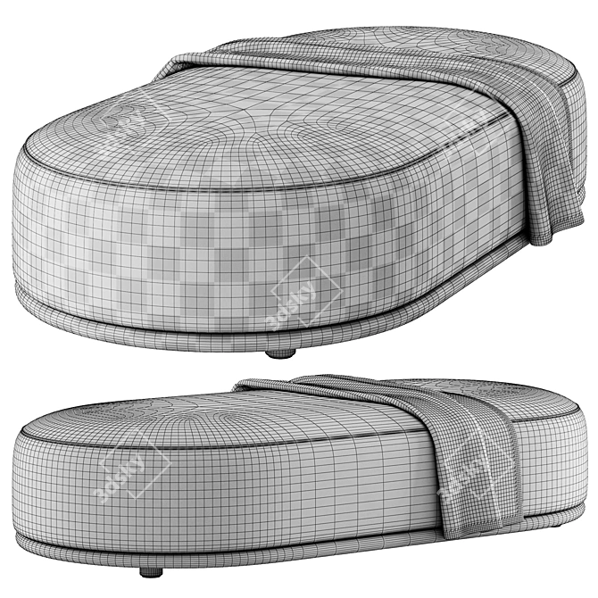 Aesthetic Cask XL Ottoman 3D model image 5