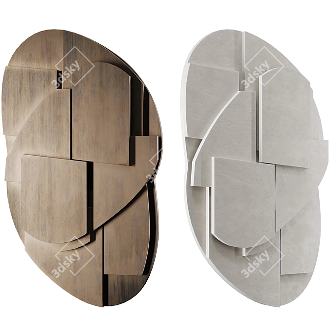 Modern Abstract Pano Sculpture 3D model image 1