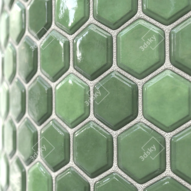 7-Color Seamless Kitchen Tile	Texture 3D model image 6