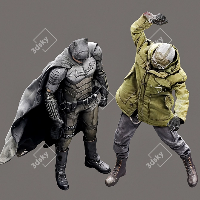 The Batman Riddler Figures Set 3D model image 2